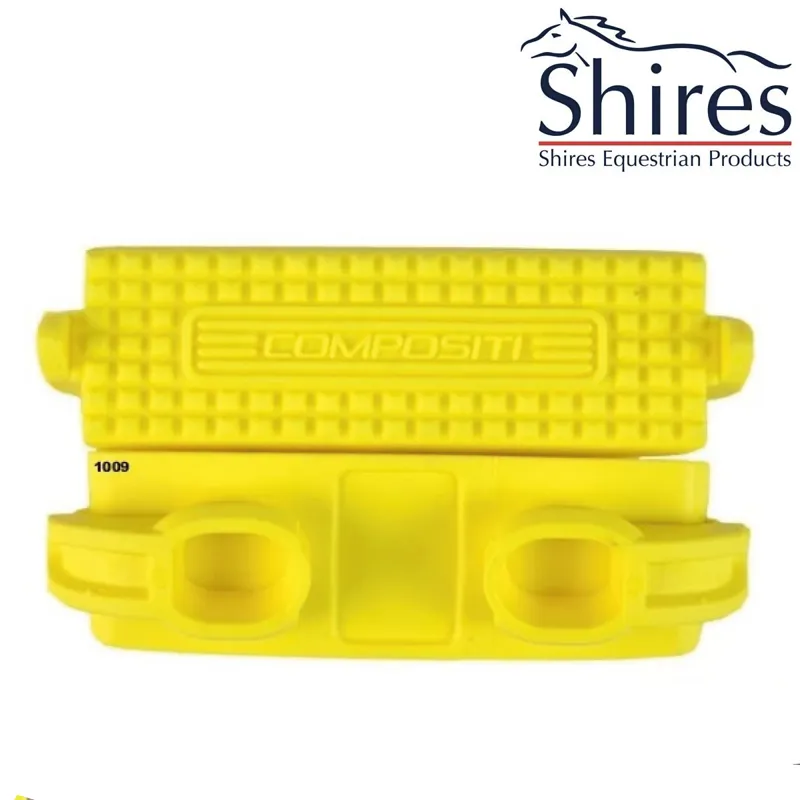 Compositi Premium Profile Stirrup Treads - Adults - Yellow